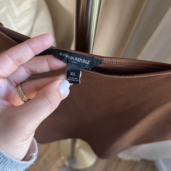 Banana Republic Brown Women Camisole | Extra Large - Picture 3 of 5